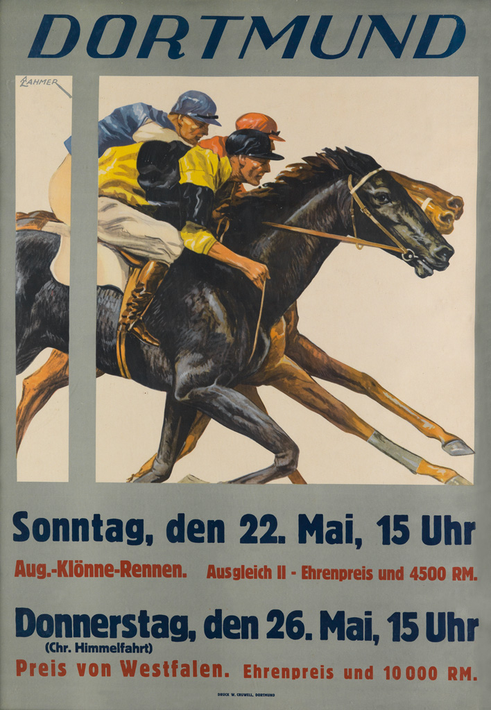 A. LAHMER (DATES UNKNOWN). DORTMUND. 1927. 33x22 inches, 83x57 cm. W. Cruwell, Dortmund.